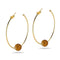 Bernsteinkristall | Gold | Kikiballa Creolen